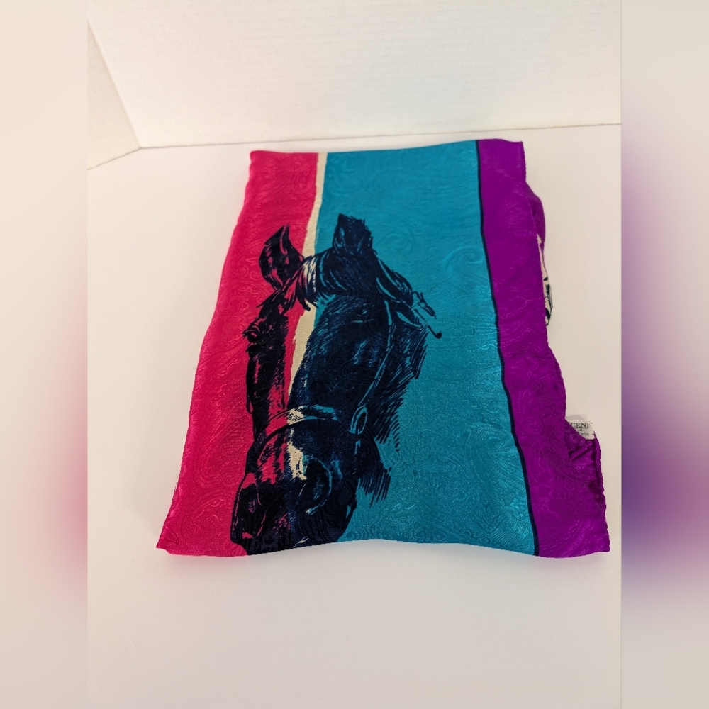 Horse Print Silk  Scarf